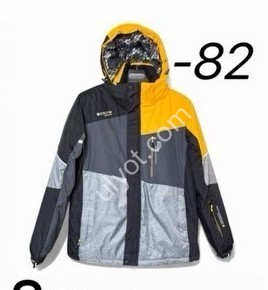 КОСТЮМ ЛЫЖНЫЙ (M-3XL) ЖЕЛТЫЙ+СЕРЫЙ 22069-82