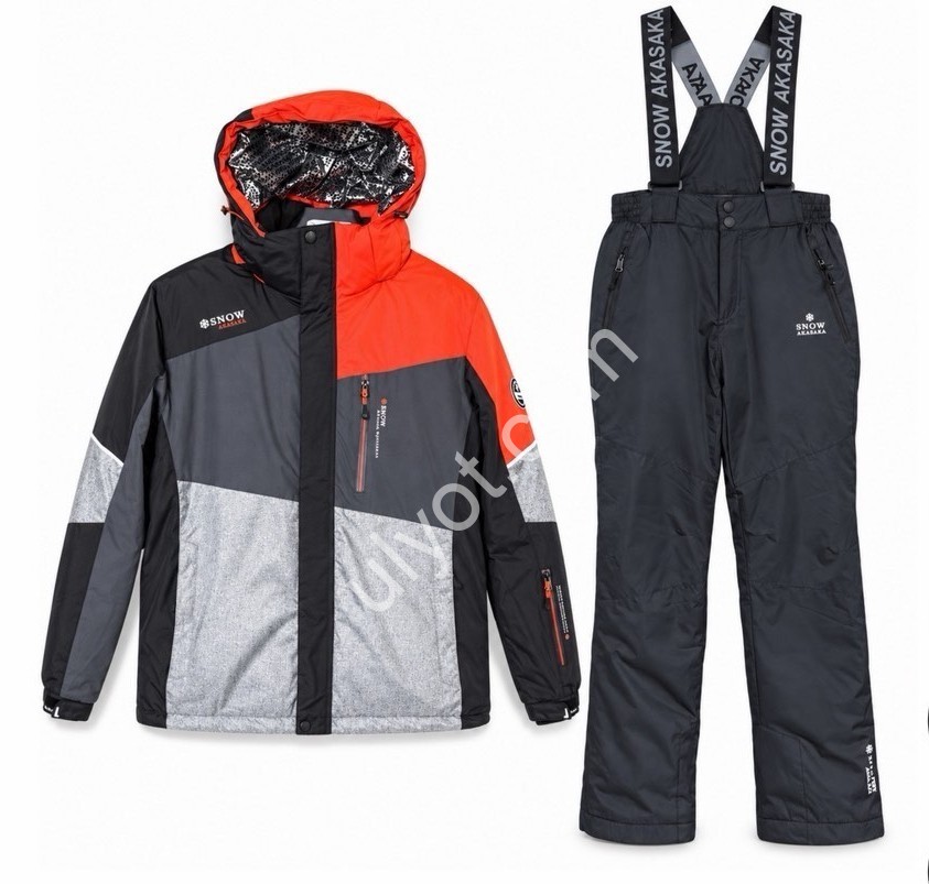 КОСТЮМ ЛЫЖНЫЙ (M-3XL) ЖЕЛТЫЙ+СЕРЫЙ 22069-82