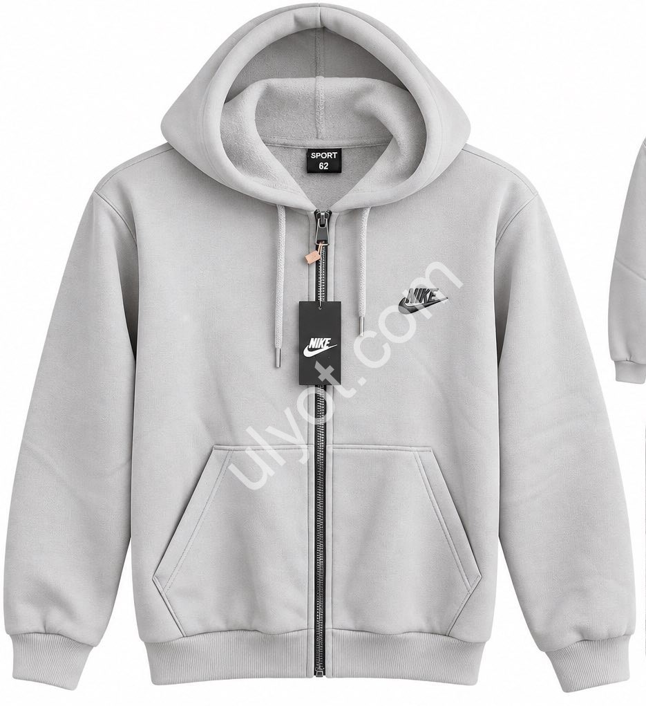 СПОРТ.КОФТА N02 (56-64) ФЛИС СВ.СЕРЫЙ 