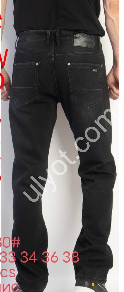 ДЖИНСЫ ATWOLVES (29-38) ФЛИС ГРАФИТ 6980