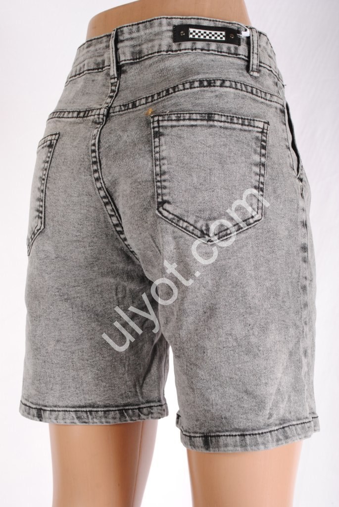 Фото 1 ШОРТЫ NEW JEANS (25-30) СЕРЫЙ 3010