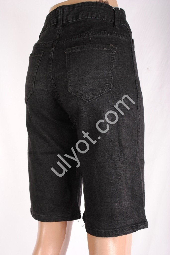 Фото 1 ШОРТЫ NEW JEANS (25-30) ЧЕРНЫЙ 3009