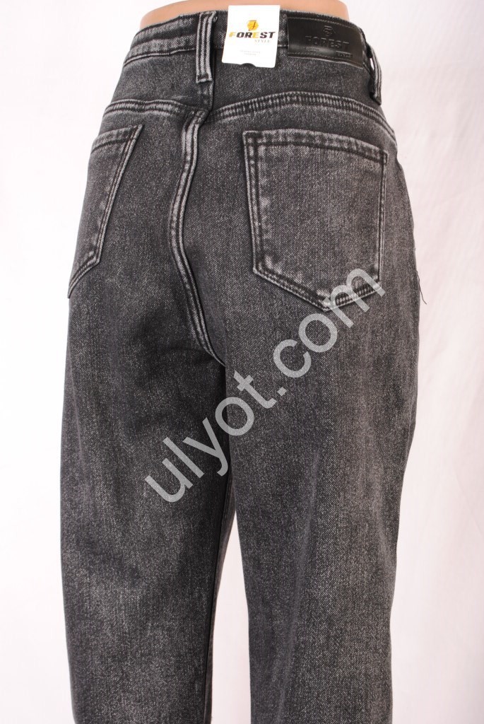 ДЖИНСИ FOREST JEANS (32-42) ГРАФІТ ФЛІС 3364