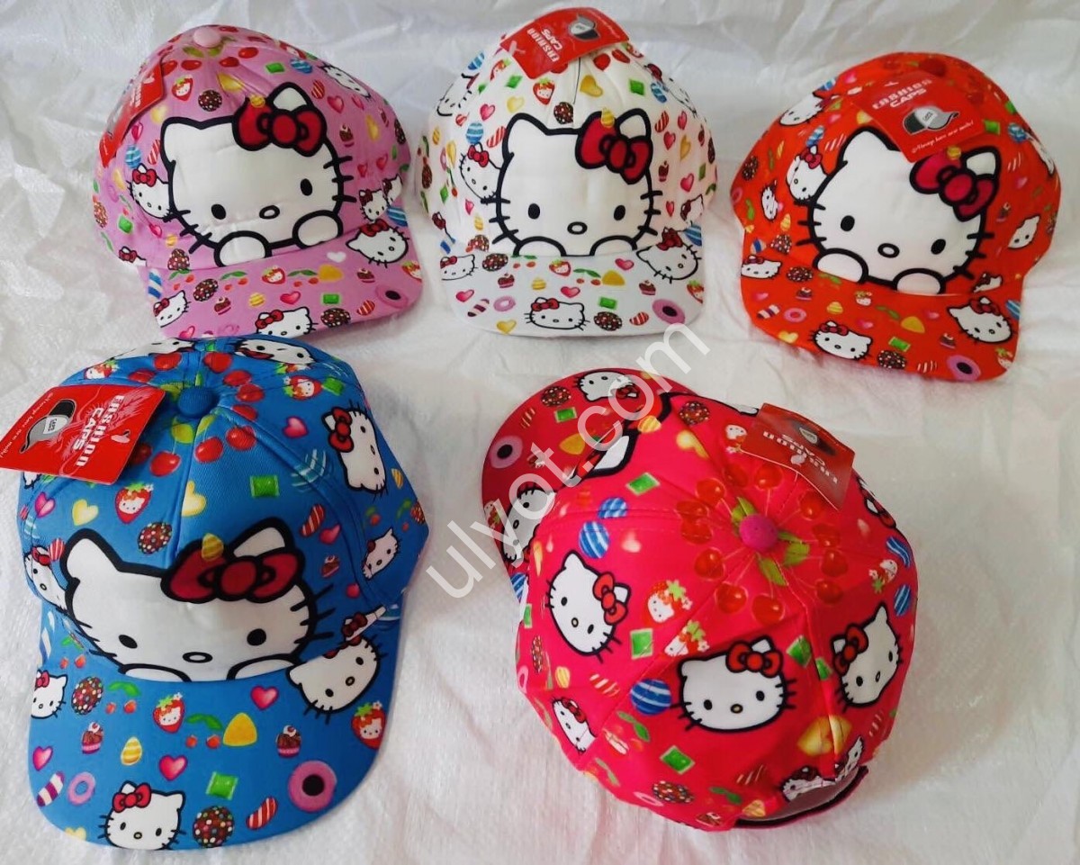 КЕПКА HELLO KITTY (ONE SIZE 54-55) МІКС