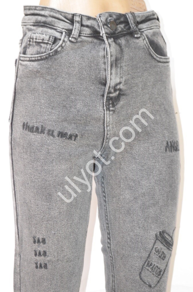 Фото 2 ДЖИНСИ SASHA (26-31) ГРАФІТ 5590