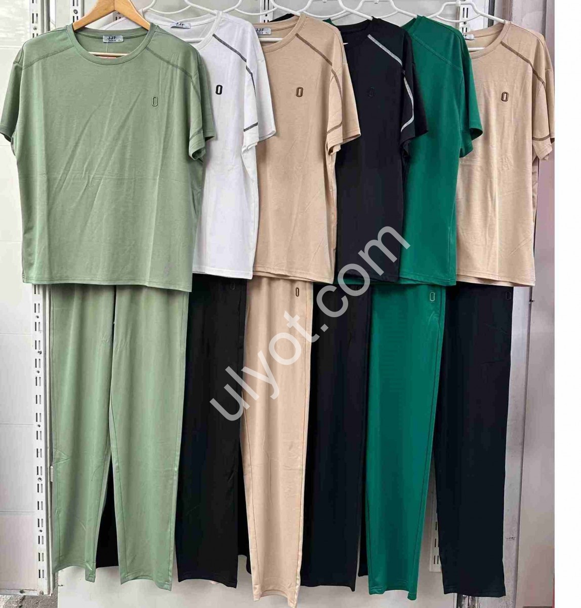 КОСТЮМ (L-4XL) БЕЖОВИЙ+ЧОРНИЙ 5035