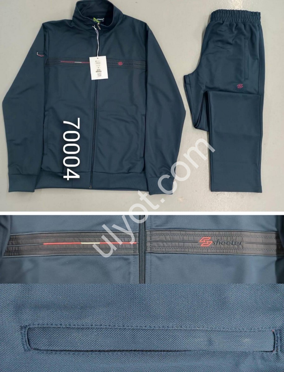 СПОРТ. КОСТЮМ (M-3XL) ПРЯМИЙ Т.СИНІЙ 70004