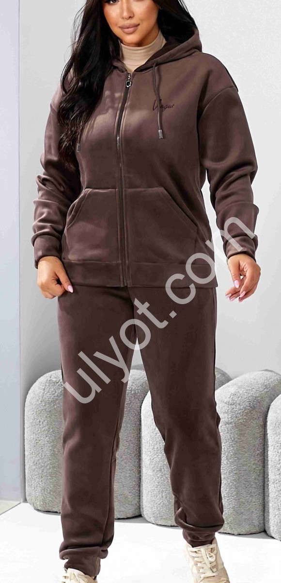 КОСТЮМ (XL-3XL) ШОКОЛАД МИКРОМЕХ 20119