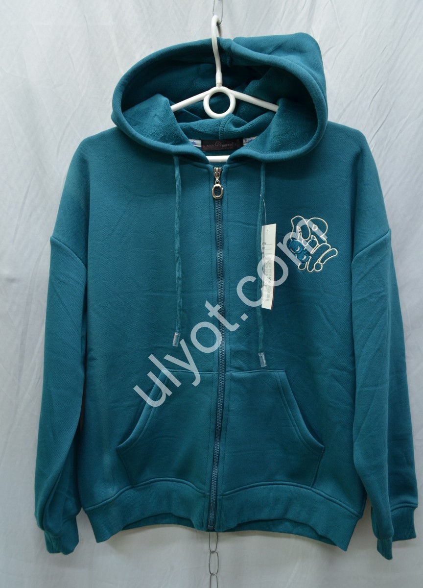 КОФТА JJF (XL-2XL) БІРЮЗОВИЙ МІКРОМУХ 171019