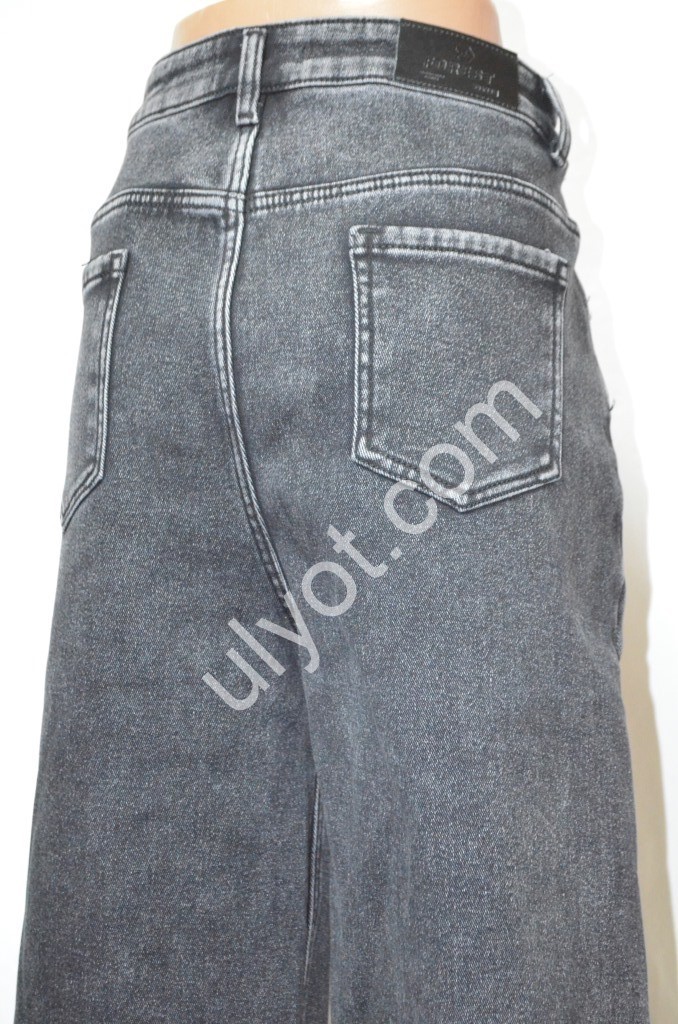 ДЖИНСЫ FOREST JEANS (25-30) ГРАФИТ ФЛИС 3690