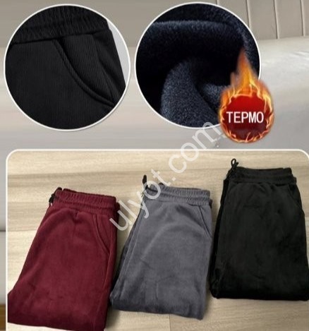 СПОРТ.ШТАНИ (4XL/5XL-6XL/7XL) Хутро Мікс 105-1