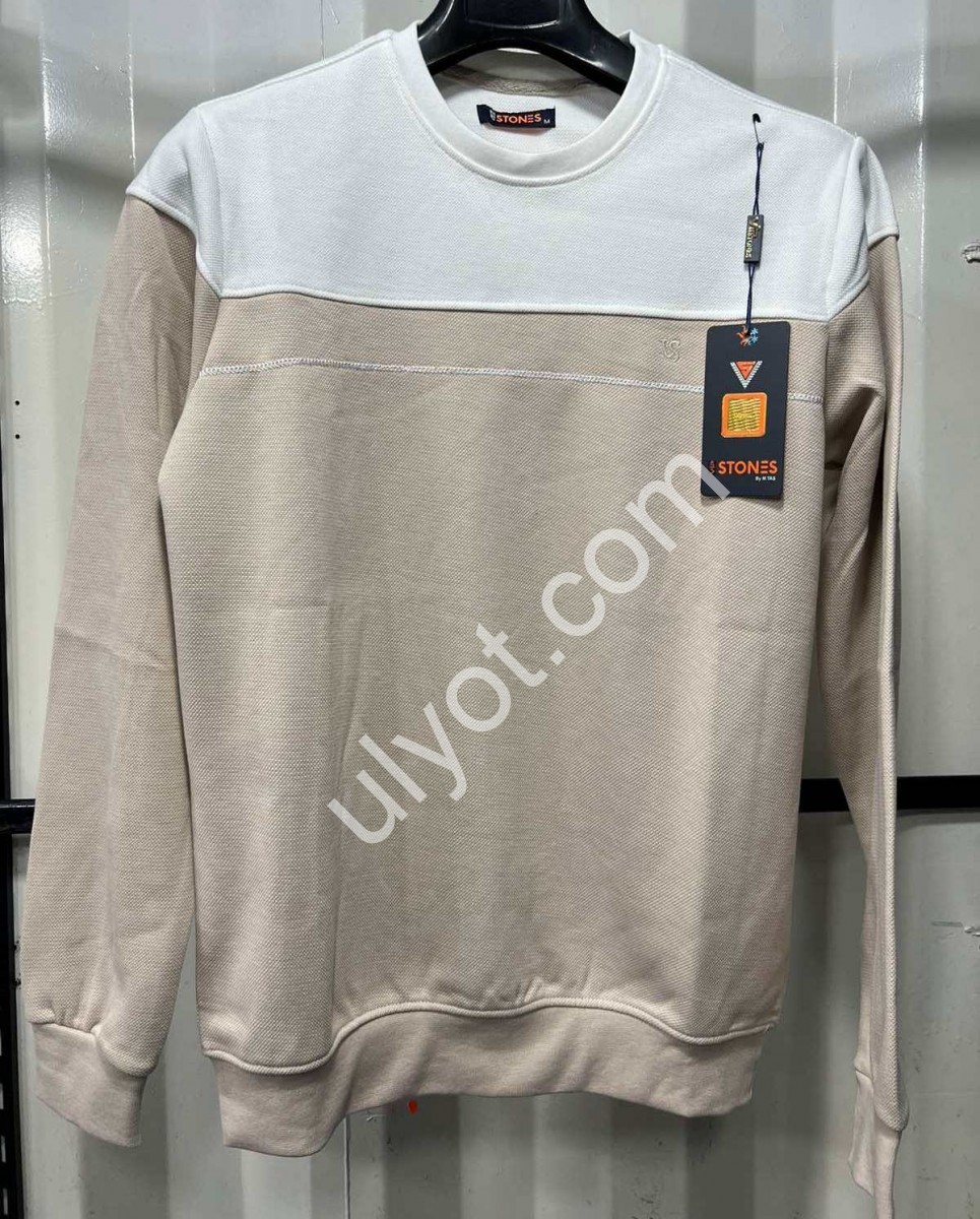 СВІТШОТ VIP STONES (M-2XL) СВ.БІЖОВИЙ 71110