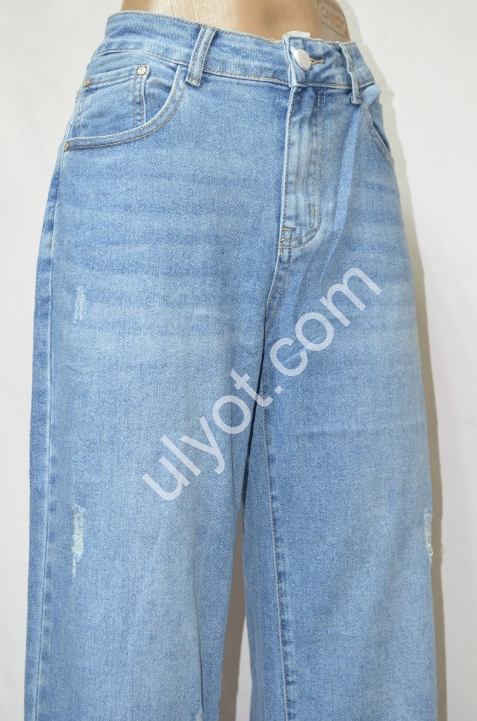 Фото 2 ДЖИНСЫ NEW JEANS (25-30) ГОЛУБОЙ 529