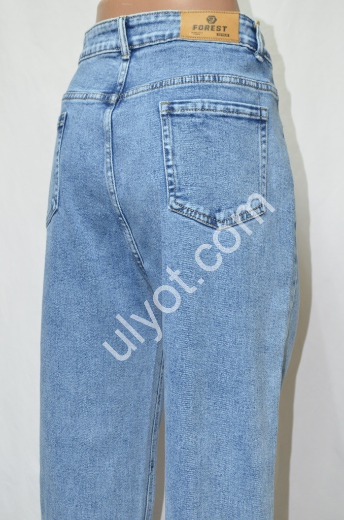 ДЖИНСЫ FOREST JEANS (32-42) Т.ГОЛУБОЙ 3757