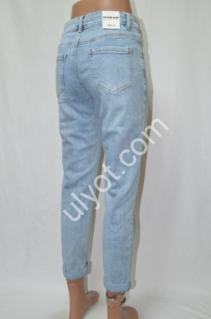 Фото 3 ДЖИНСЫ DENIM NEW (25-30) ГОЛУБОЙ 576