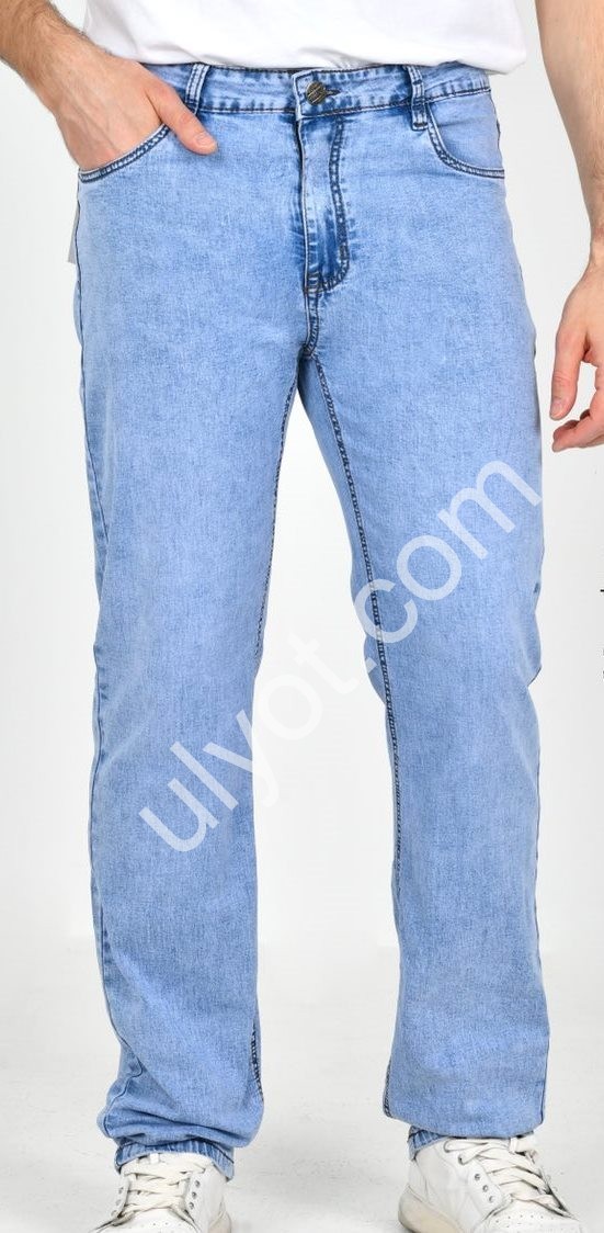 ДЖИНСЫ LS. JEANS (34-44) ГОЛУБОЙ 349D