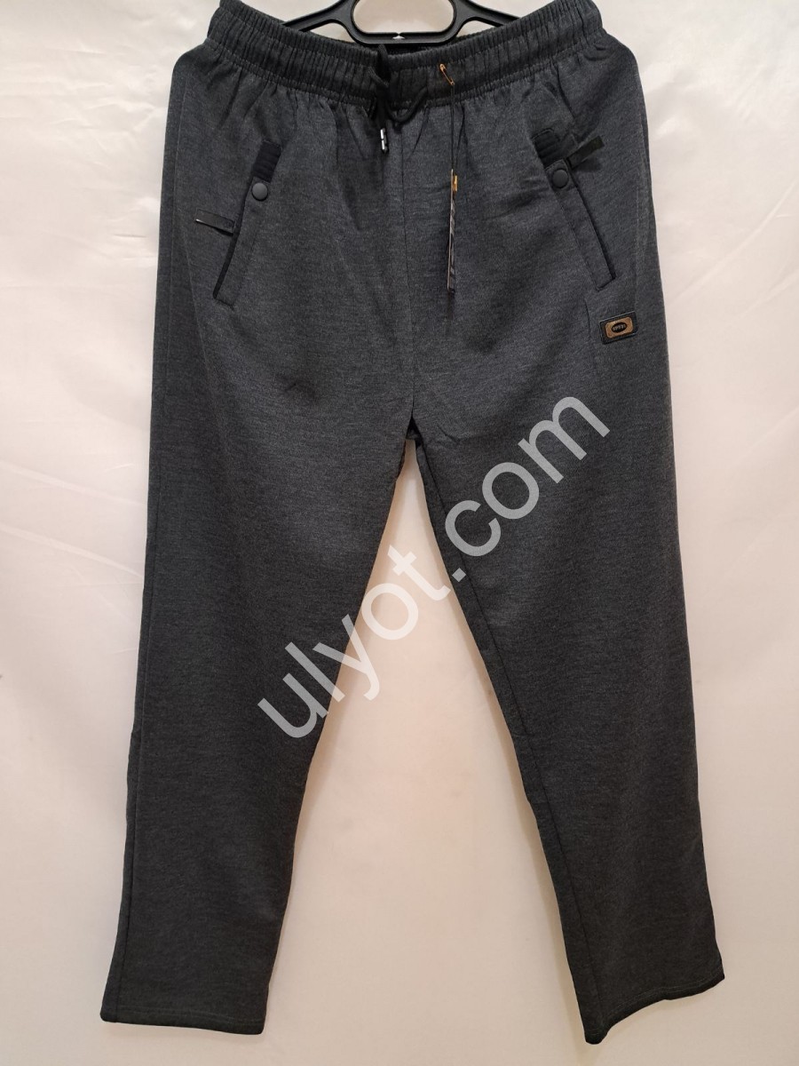 СПОРТ.ШТАНЫ (3XL-7XL) ПРЯМОЙ Т.СЕРЫЙ 8107