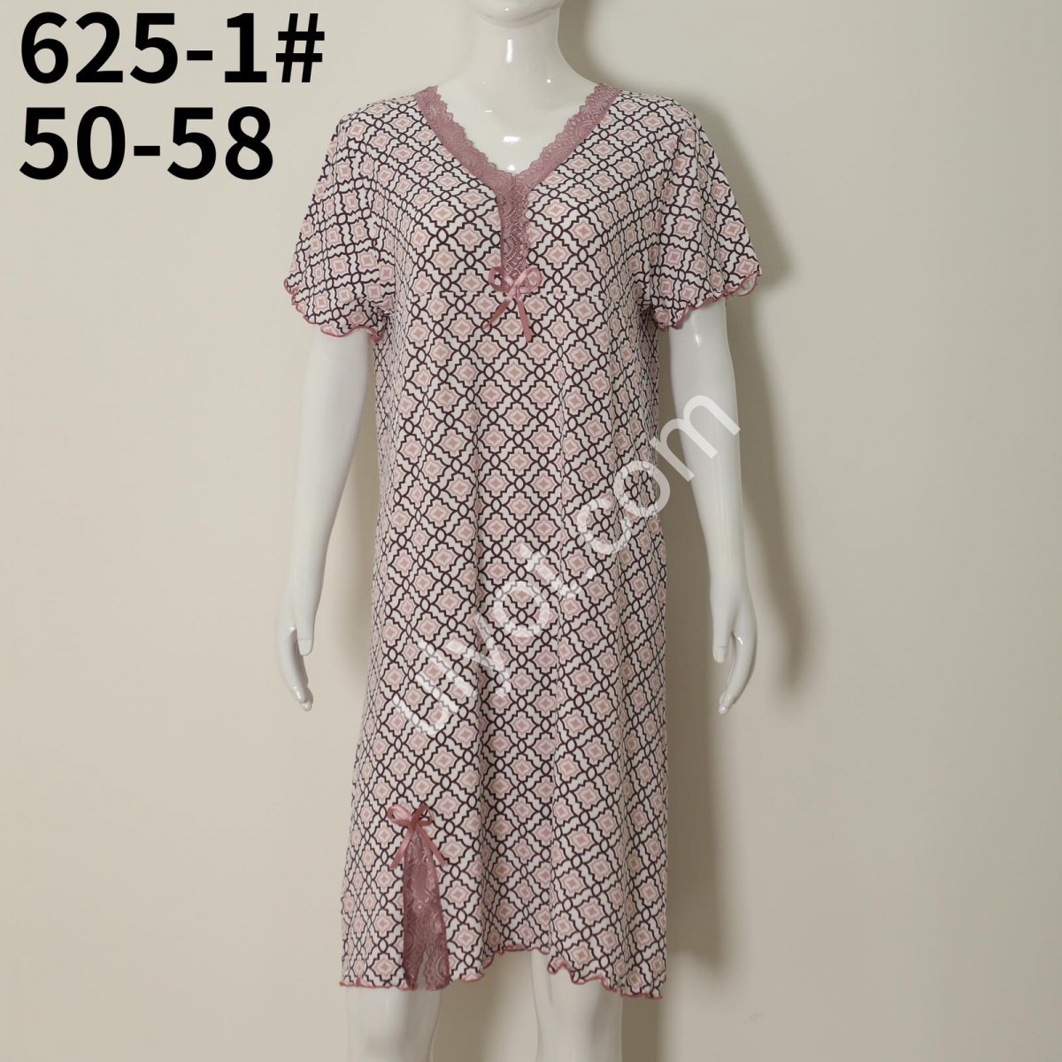НОЧНУШКА (50-58) СВ.РОЗОВЫЙ 625-1