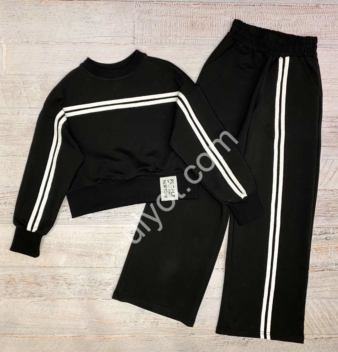 СПОРТ.КОСТЮМ (S-XXL) ЧОРНИЙ 2508
