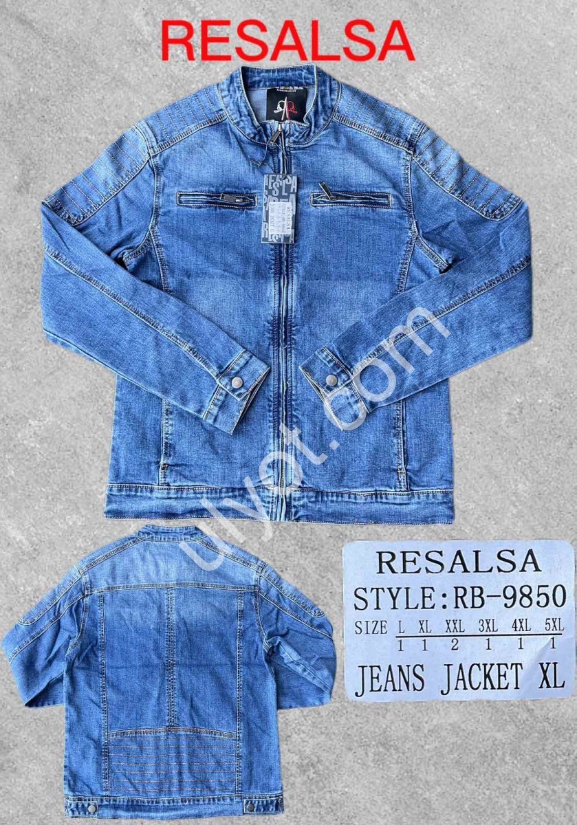 ДЖИНСОВА КУРТКА RESALSA (L-5XL) БЛАКИТНИЙ RB9850
