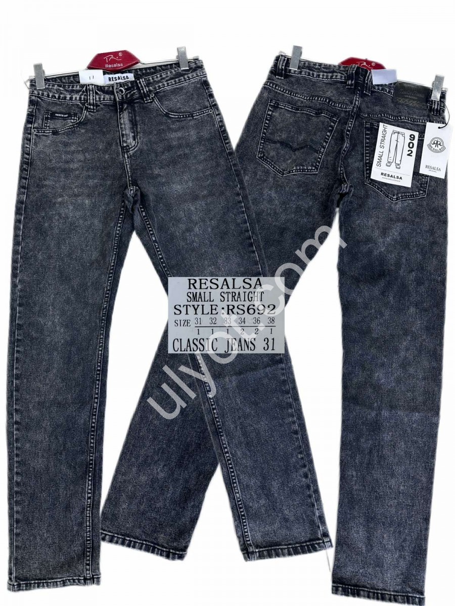 ДЖИНСИ RESALSA (31-38) Т.СІРИЙ RS692