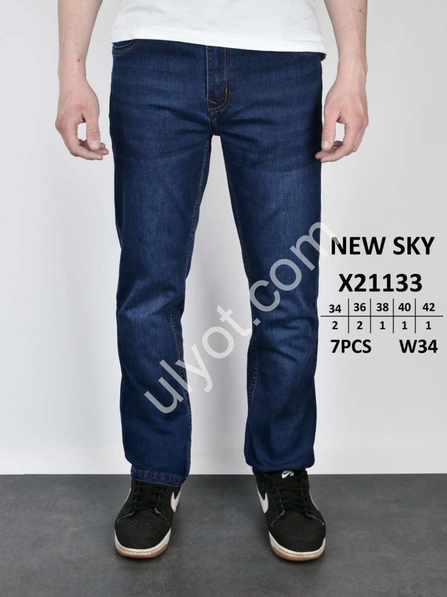 ДЖИНСИ NEW SKY (34-42) Т.СИНІЙ 21133