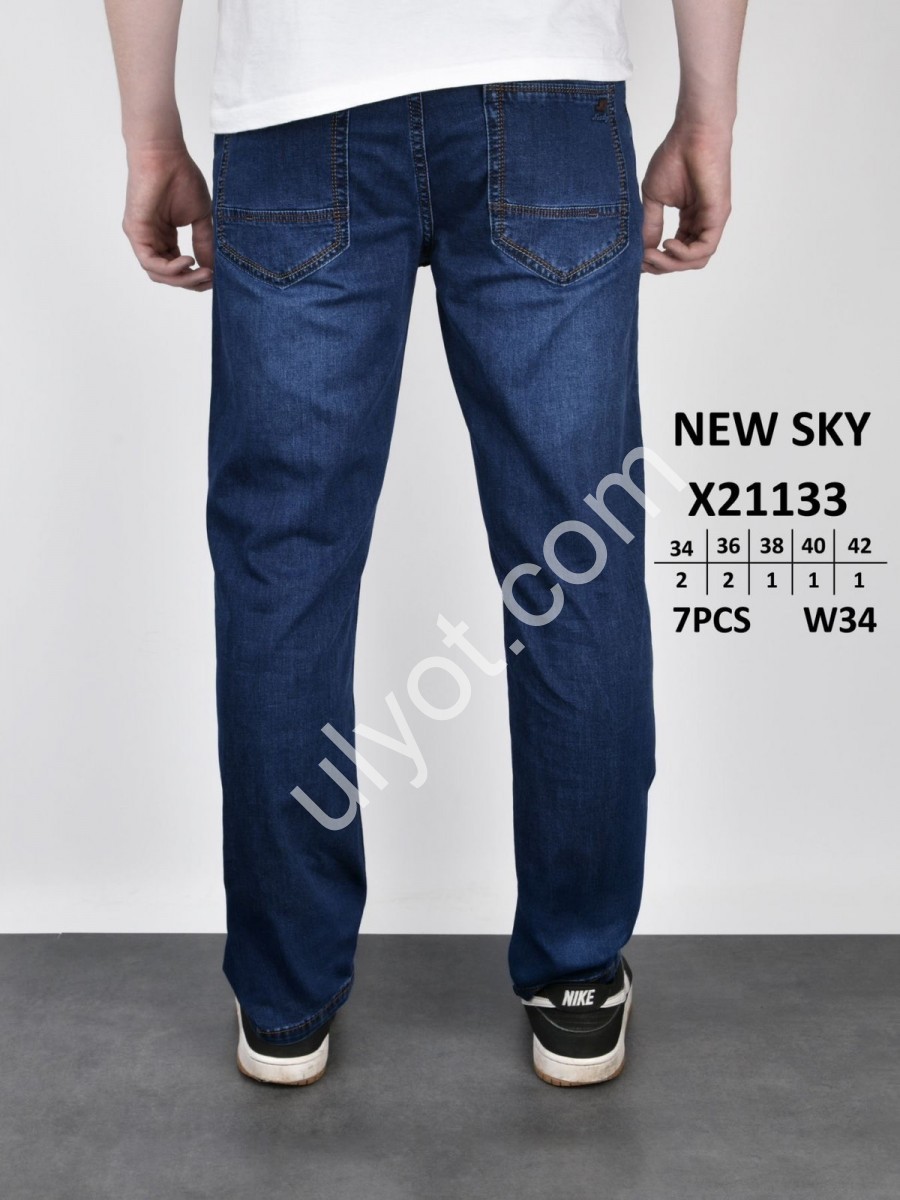 ДЖИНСИ NEW SKY (34-42) Т.СИНІЙ 21133