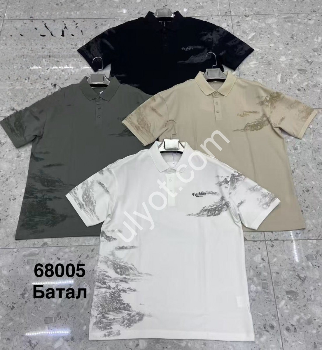 ФУТБОЛКА POLO (L-3XL) МОЛОЧНЫЙ 68005
