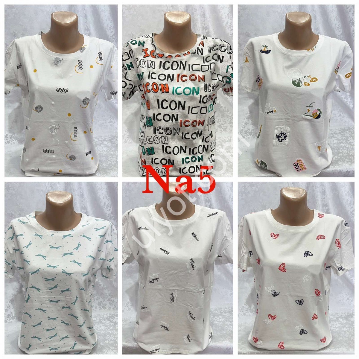 ФУТБОЛКА (ONE SIZE 46/50) МИКС NA5