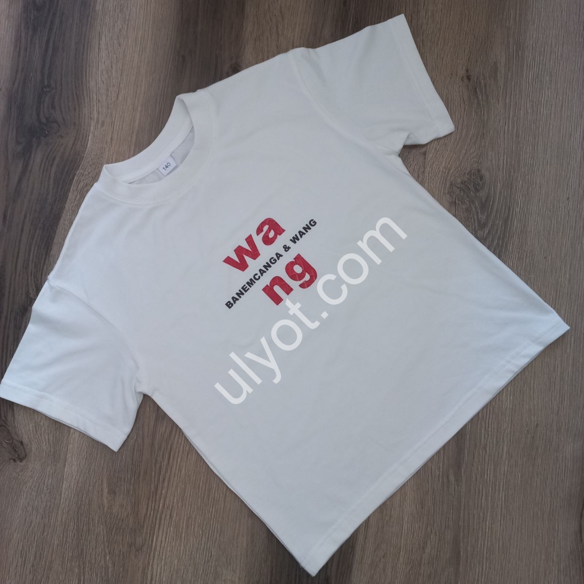 ФУТБОЛКА WANG (140-176 см) БІЛИЙ