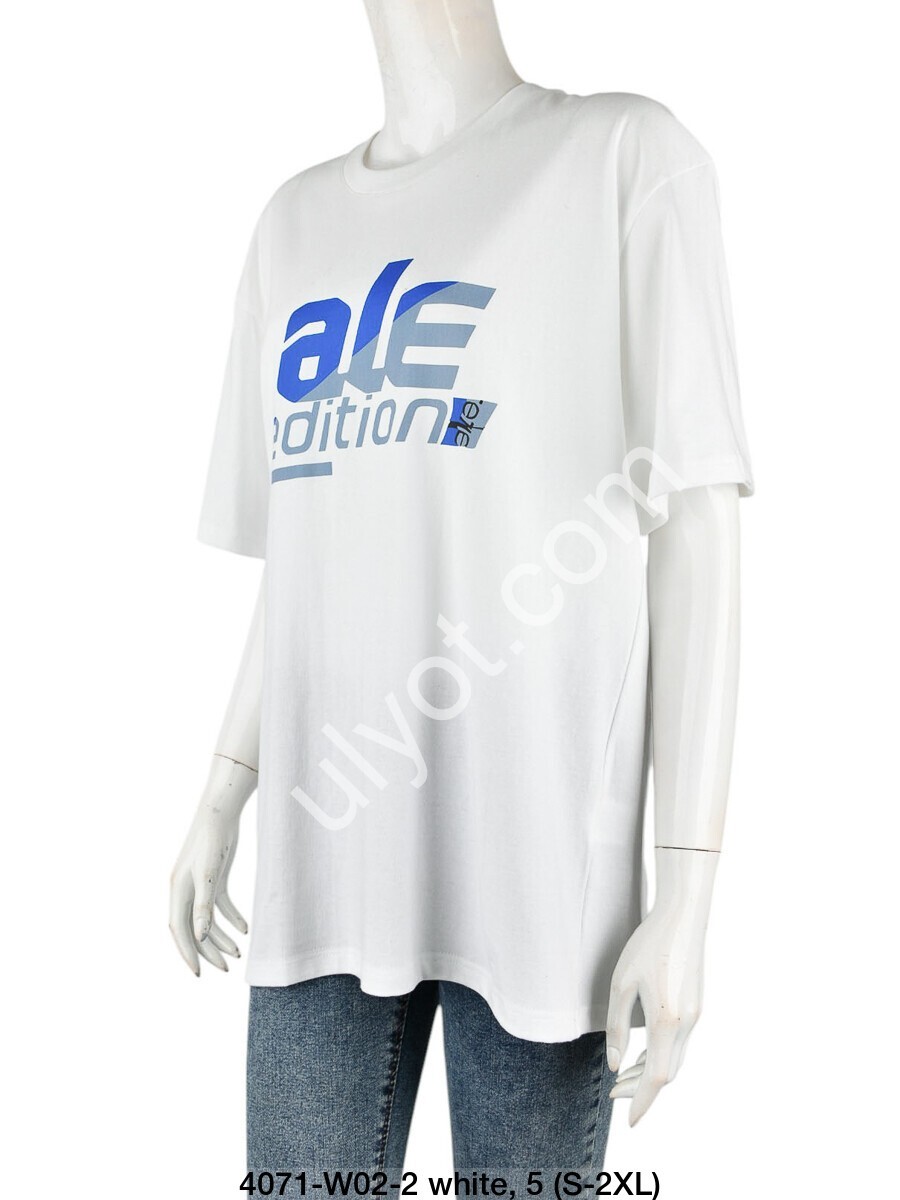 ФУТБОЛКА ALE-1 (S-2XL) БІЛИЙ 4071