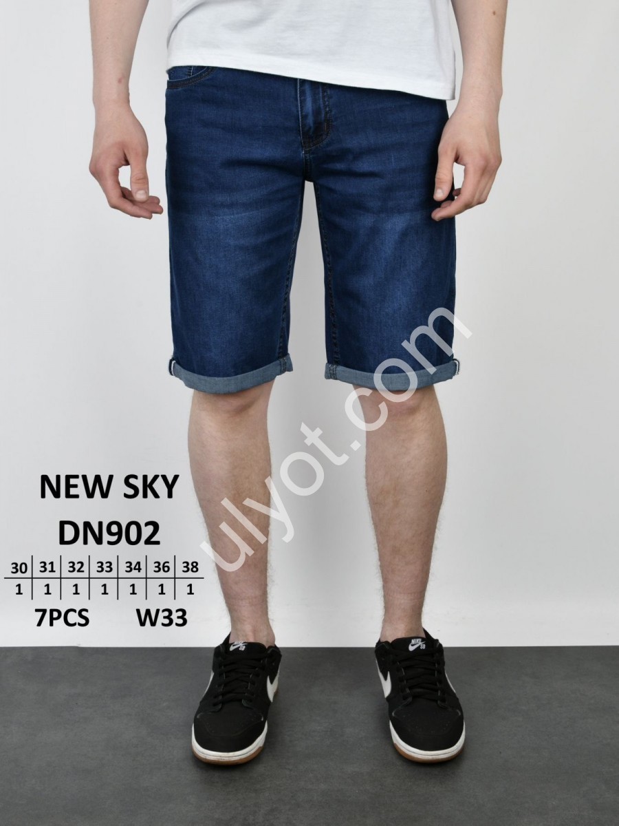 ШОРТЫ NEW SKY (30-38) Т.СИНИЙ 902
