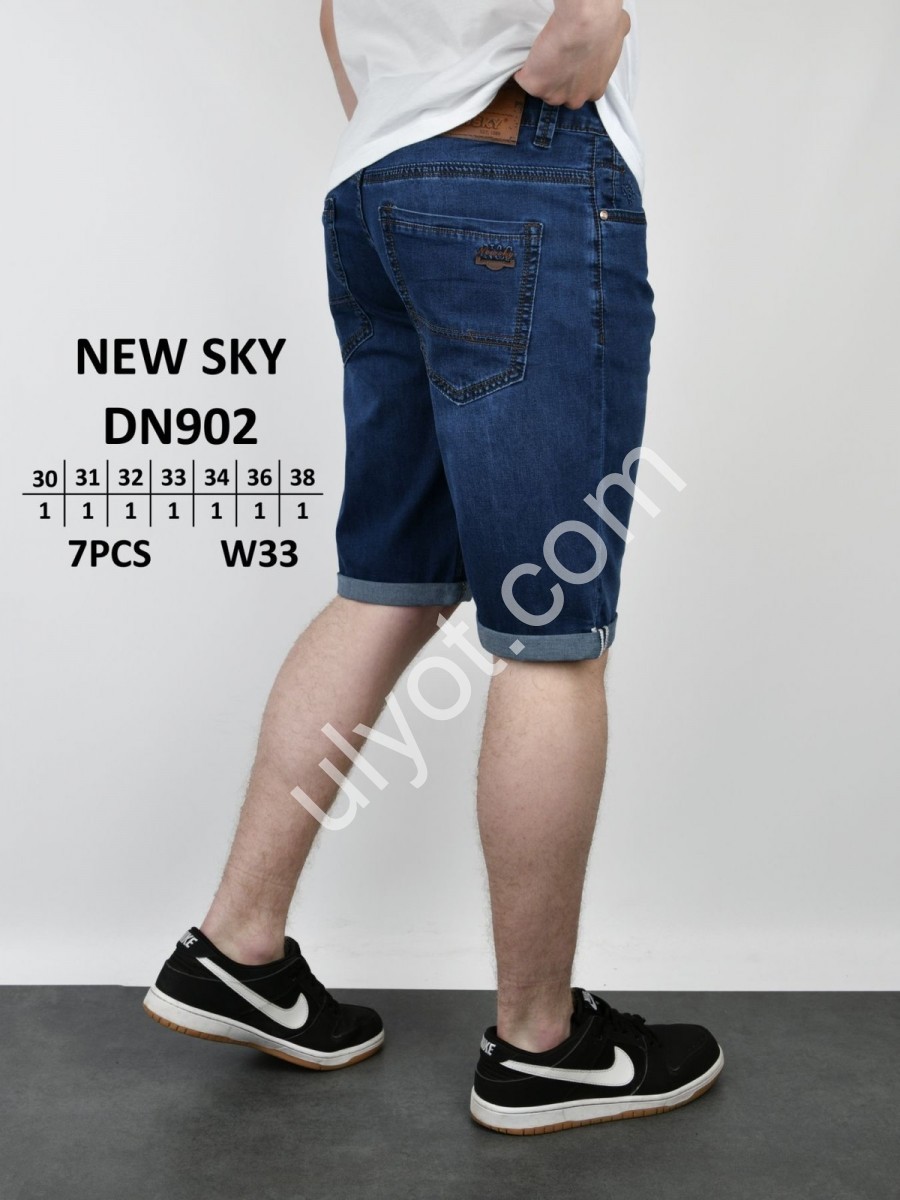 ШОРТЫ NEW SKY (30-38) Т.СИНИЙ 902