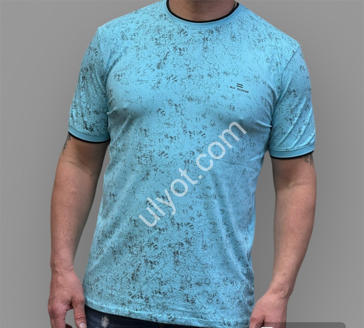 ФУТБОЛКА BLV OCEANS (M-2XL) ГОЛУБОЙ 8066