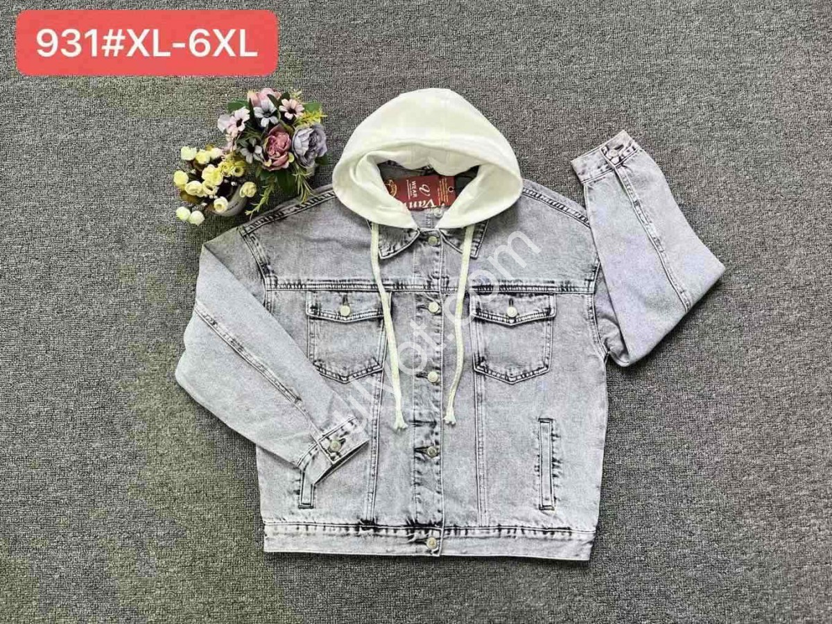 КУРТКА (XL-6XL) СВ.ГОЛУБОЙ 931
