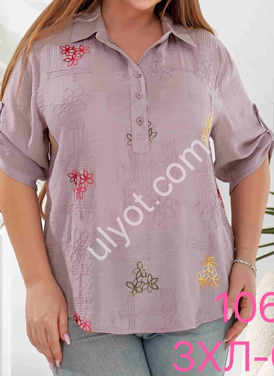 БЛУЗКА (3XL-6XL) Жовтий 106