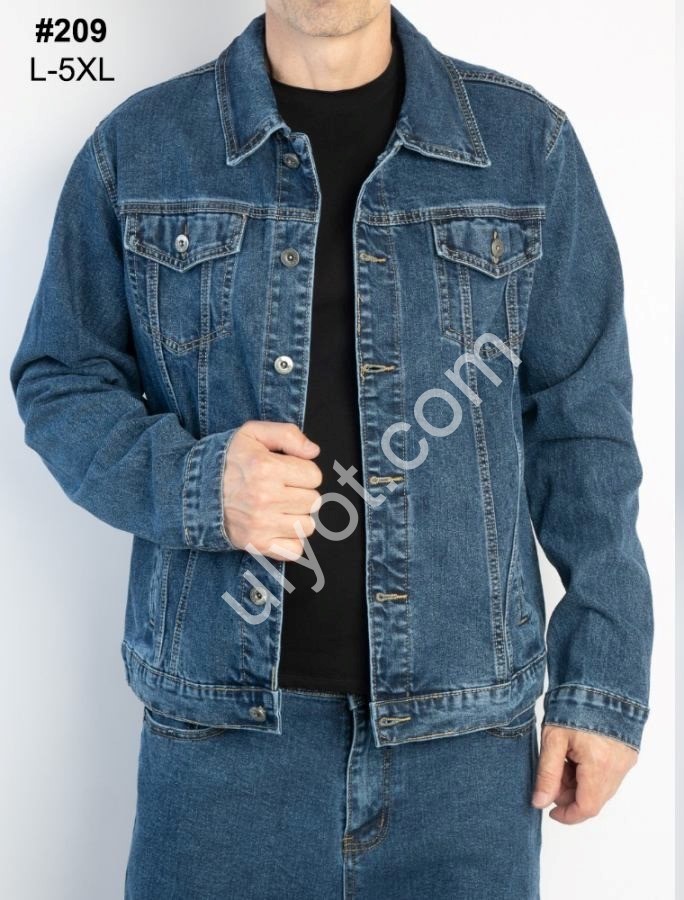 КУРТКА GAXGAX (L-5XL) СИНІЙ 209