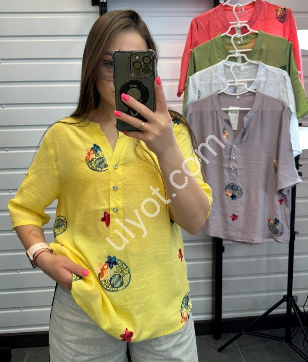 Сорочка (XL-4XL) Жовтий 903