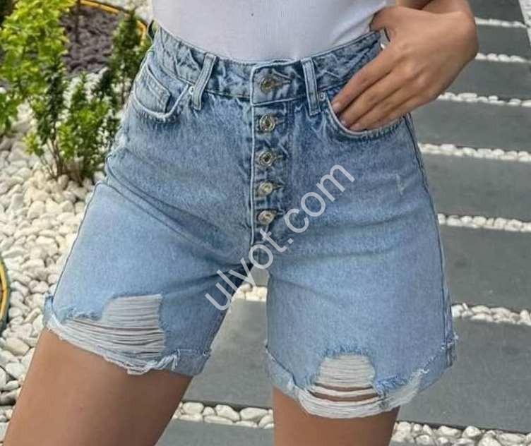 ШОРТЫ WOMAN DENIM (34-40) ГОЛУБОЙ 1340