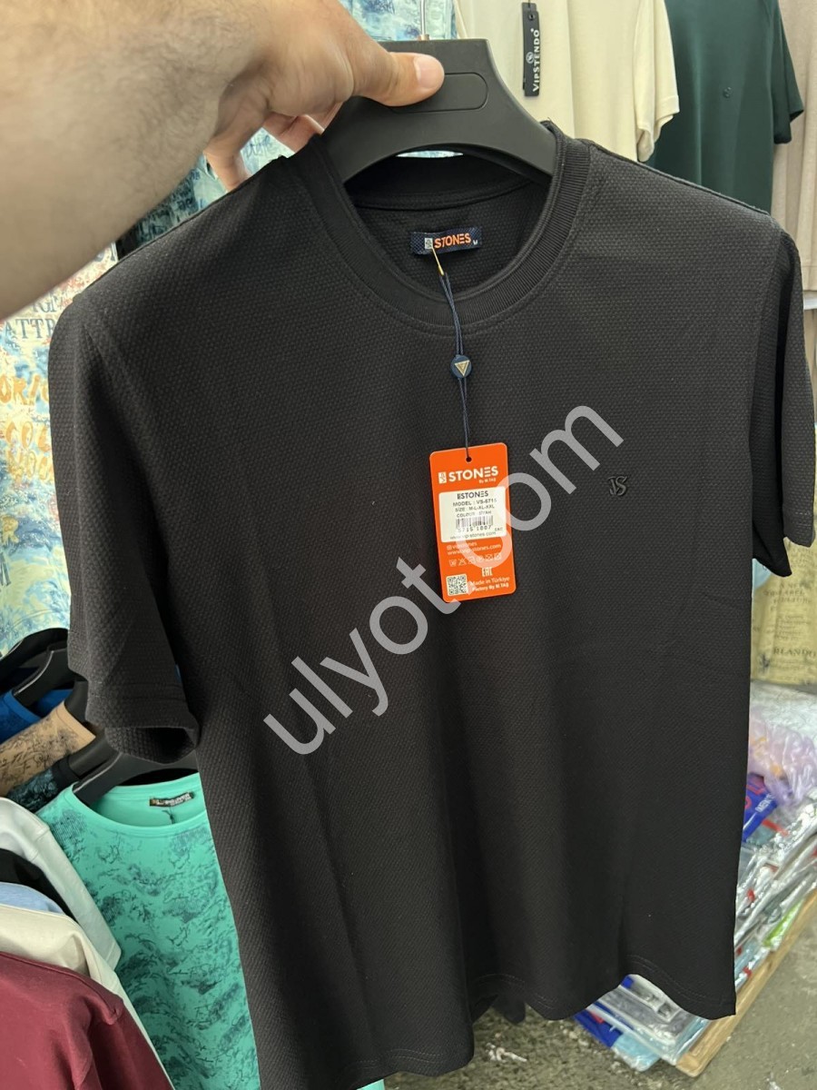ФУТБОЛКА (M-2XL) ЧОРНИЙ 5715