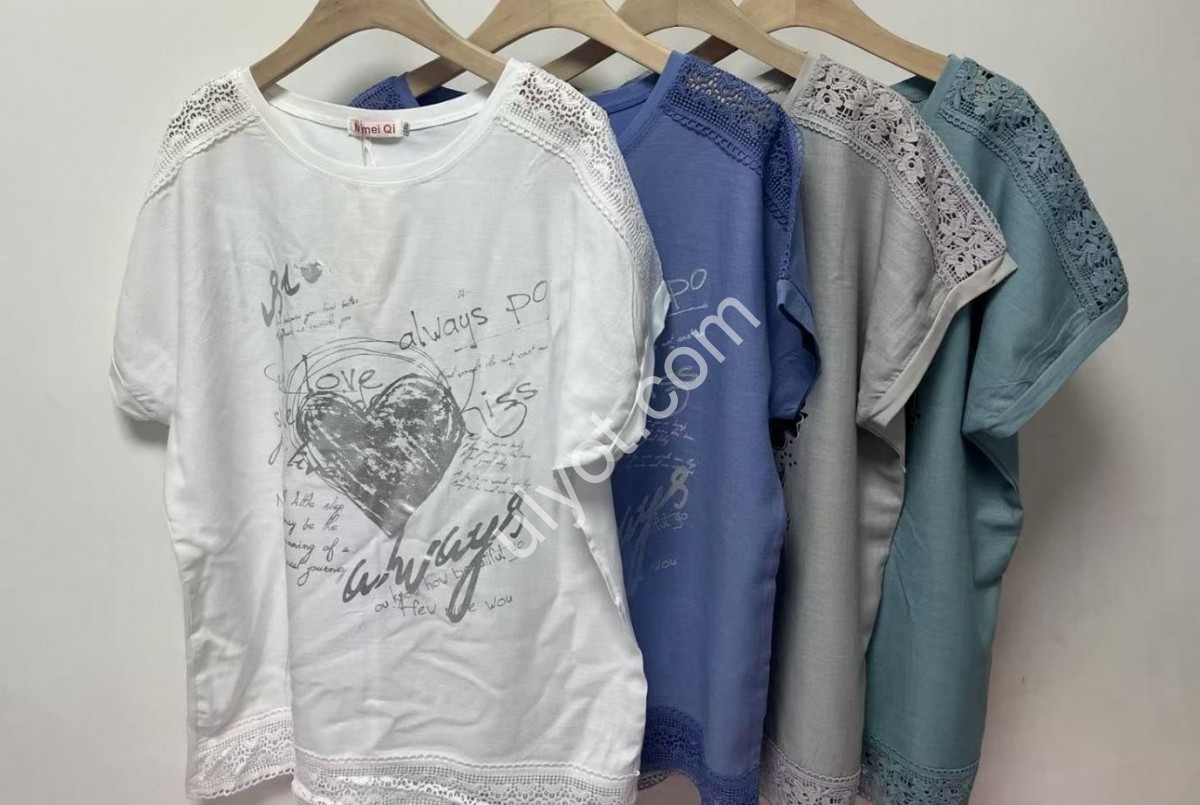 ФУТБОЛКА СЕРДЦЕ (2XL-5XL) СЕРЫЙ 8201