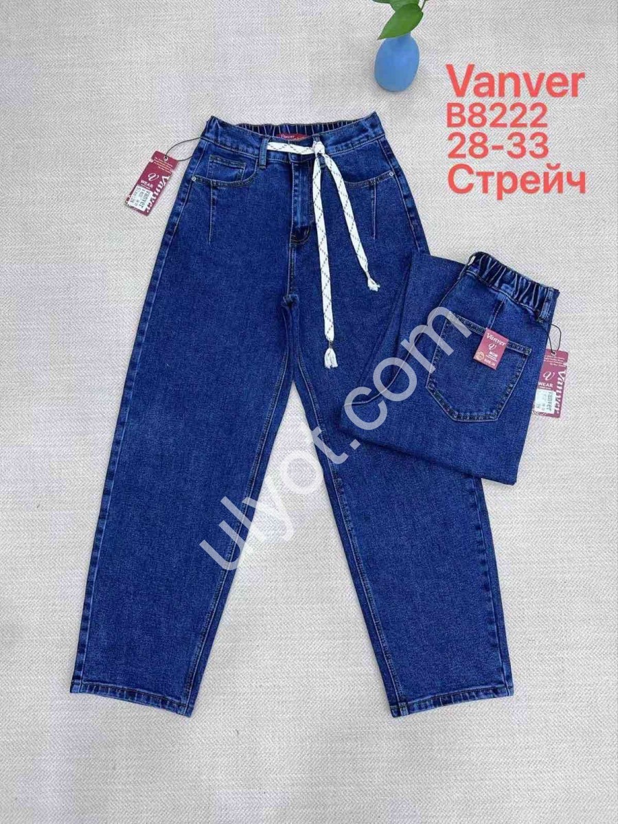 ДЖИНСЫ VANVER (28-33) СИНИЙ 8222