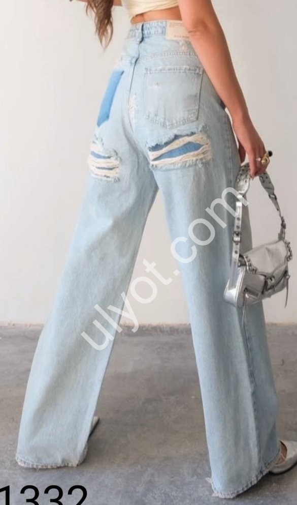 ДЖИНСЫ WOMAN DENIM (34-40) ГОЛУБОЙ 1332