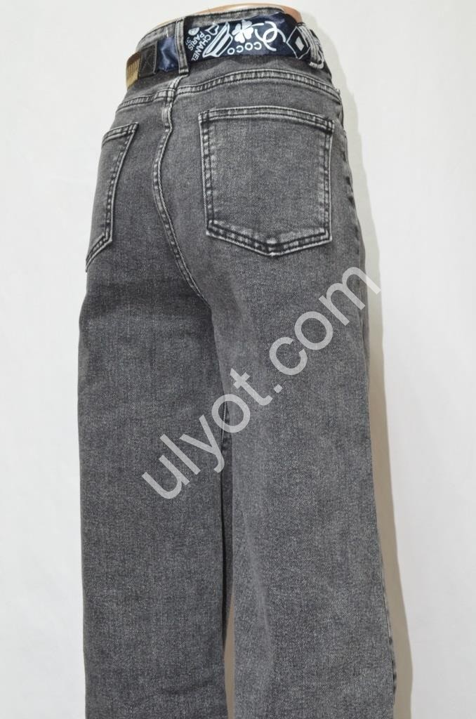 ДЖИНСЫ DENIM (28-33) ГРАФИТ 1595