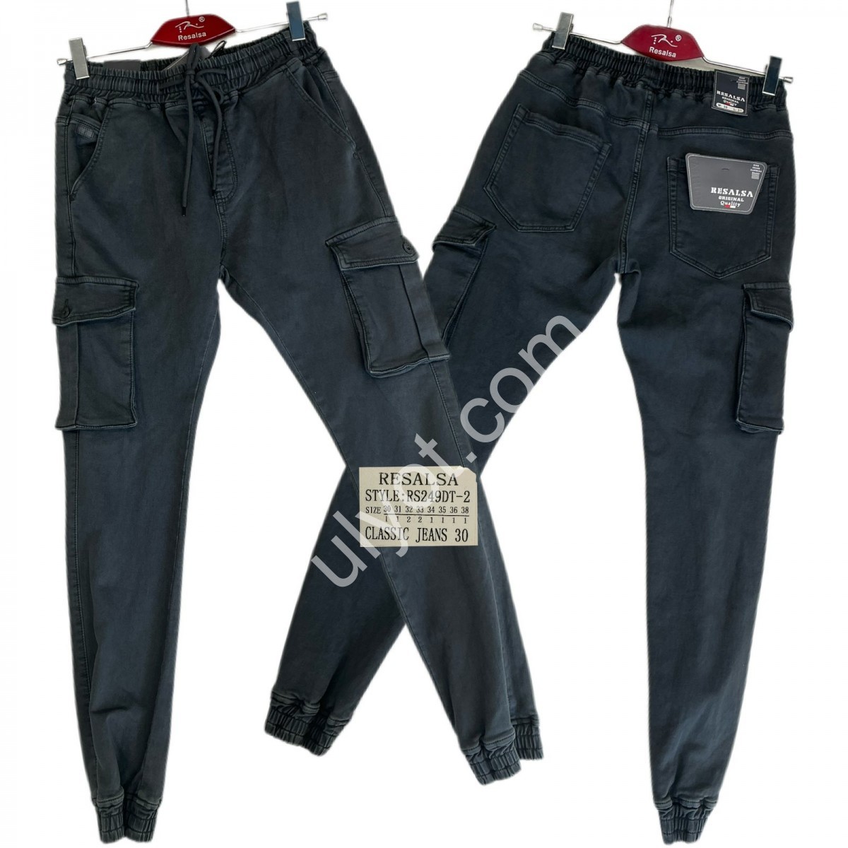 ДЖИНСИ RESALSA (30-38) Т.СІРИЙ RS249