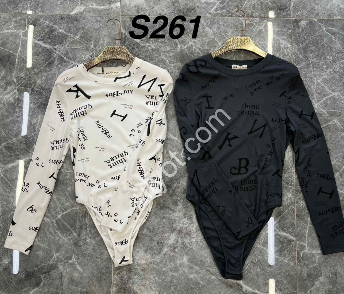 БОДИ (S-XL) БЕЛЫЙ S261