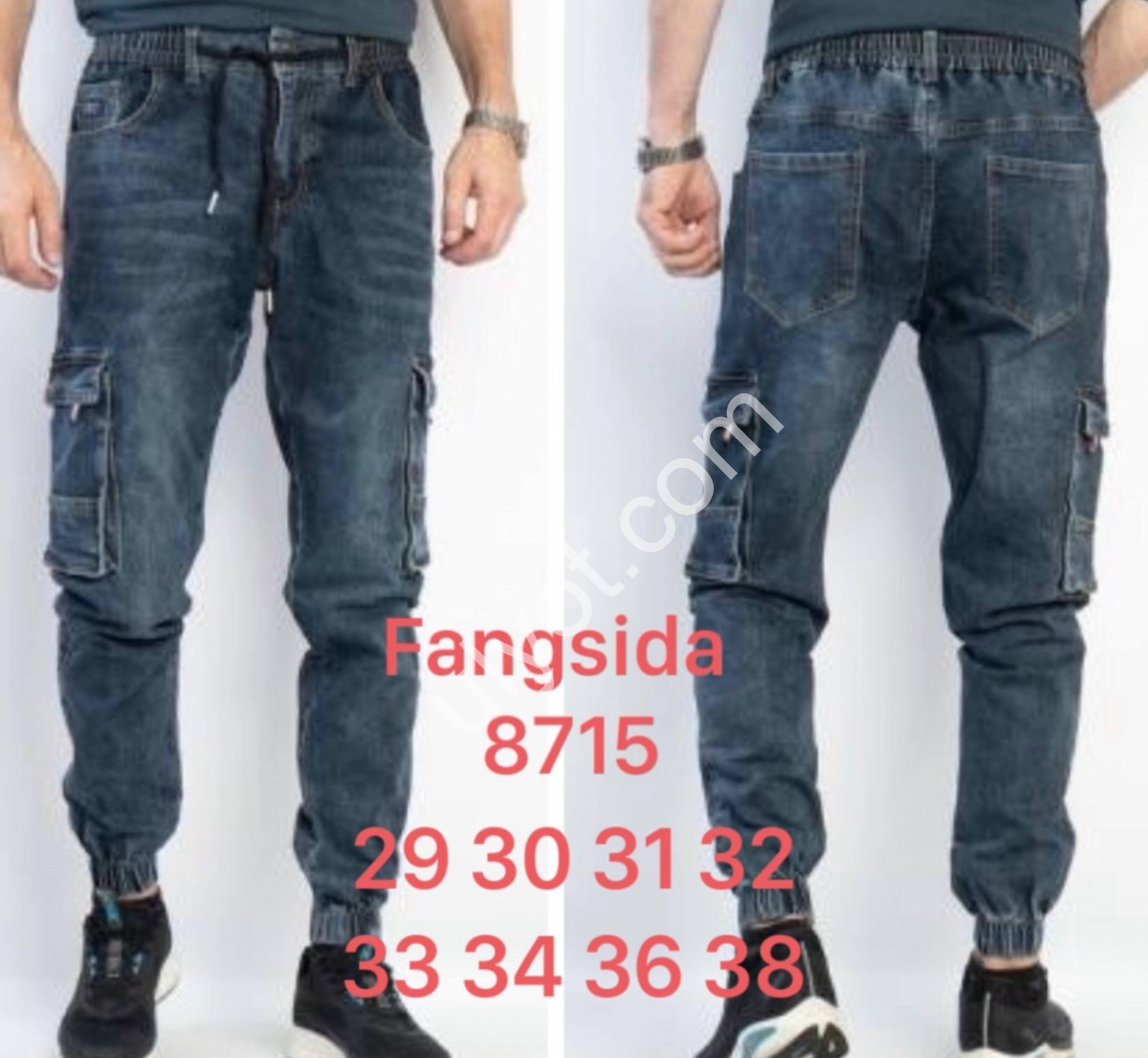 ДЖИНСЫ FANGSIDA (29-38) Т.СИНИЙ 8715