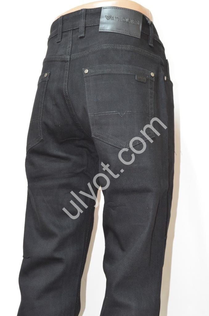 ДЖИНСЫ ATWOLVES (32-38) ЧЕРНЫЙ 6935