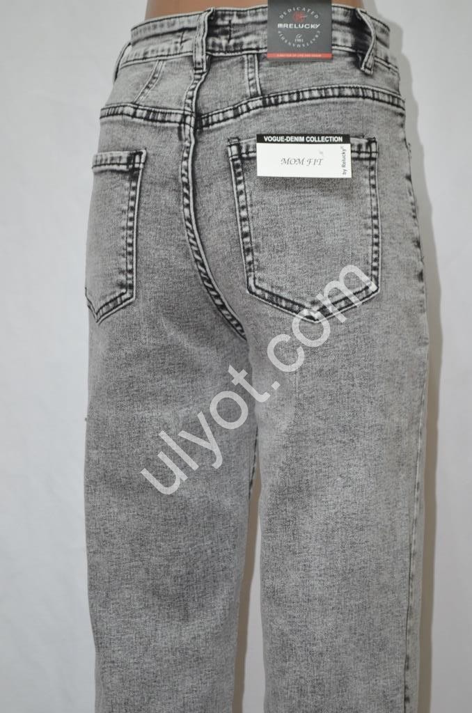 ДЖИНСЫ RELUCKY (25-30) СЕРЫЙ M801-15