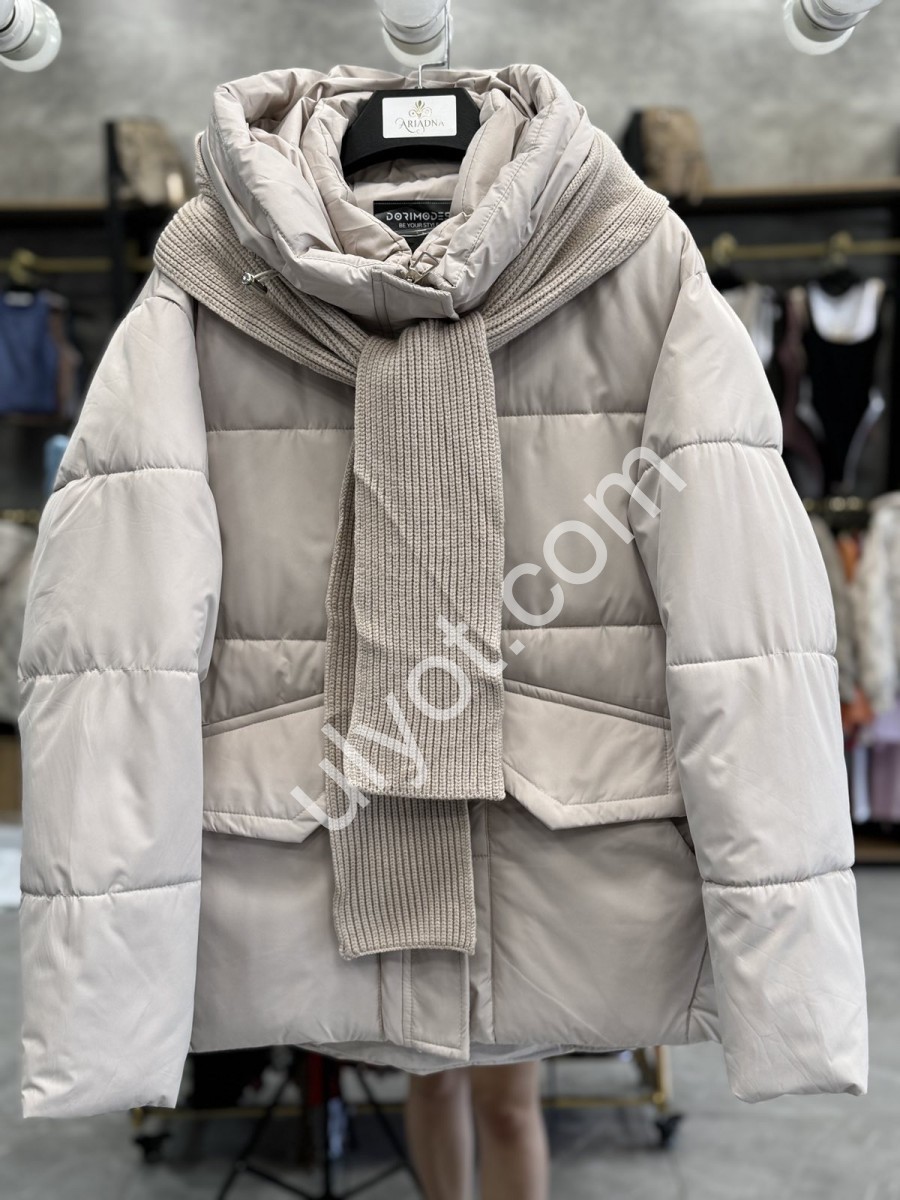 КУРТКА (M-2XL) СВ.БЕЖЕВЫЙ 8096